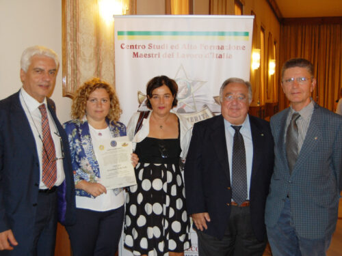Ad Ermelinda Della Valle l’Award Alfonso Batelli, voluto dai Maestri del lavoro