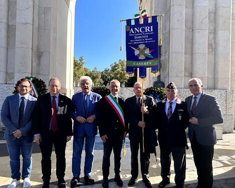 Commemorazione del 4 novembre a Caserta con il Cesaf maestri del lavoro